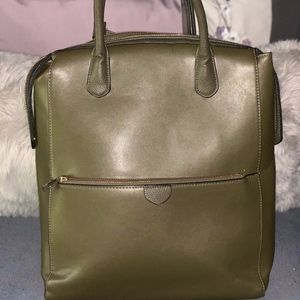 Faux leather book bag